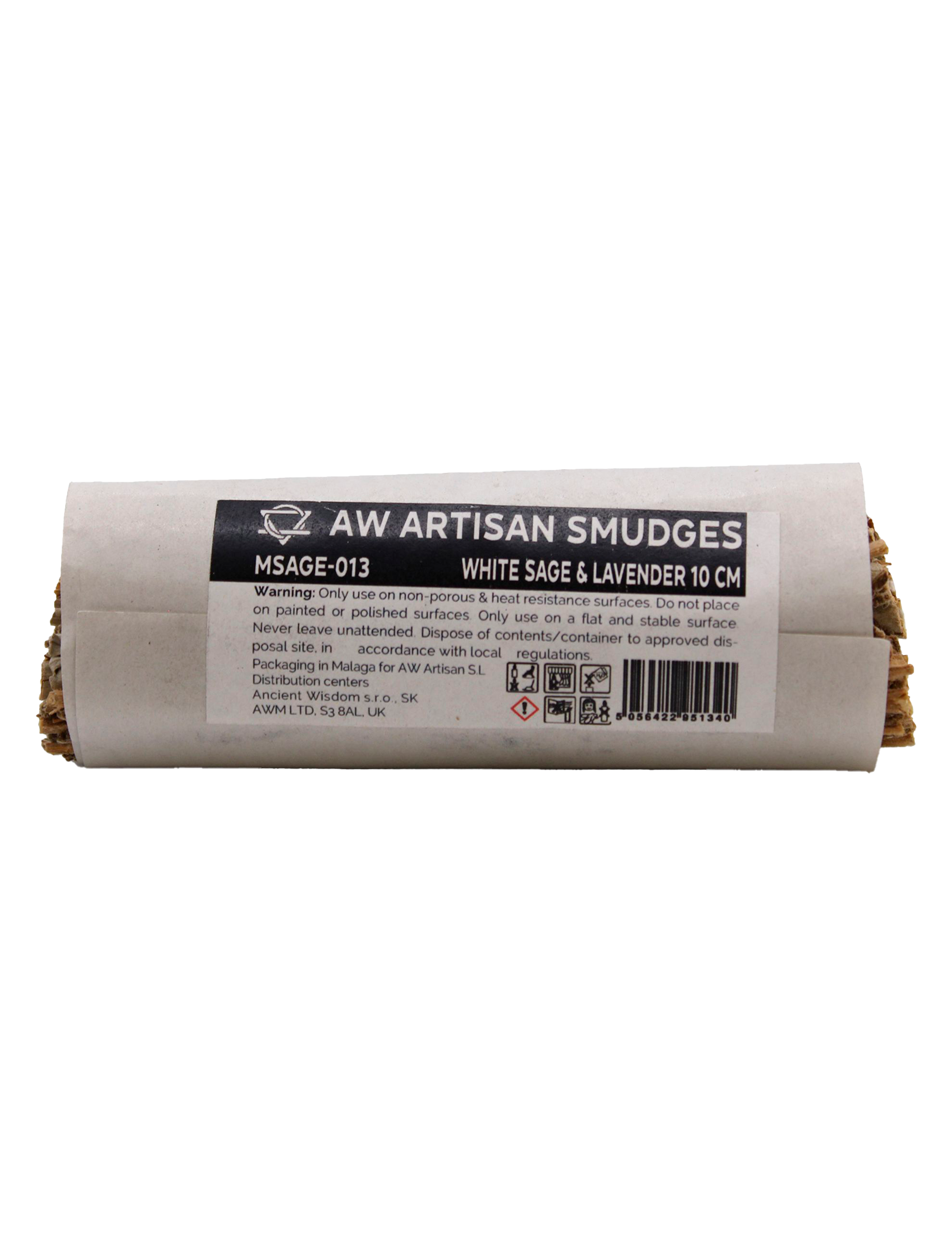 Smudge Stick med Vit Salvia & Lavendel (10 cm)