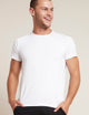 T-shirt med rund hals, herr – Vit