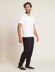 Herr T-shirt med v-ringning – Vit