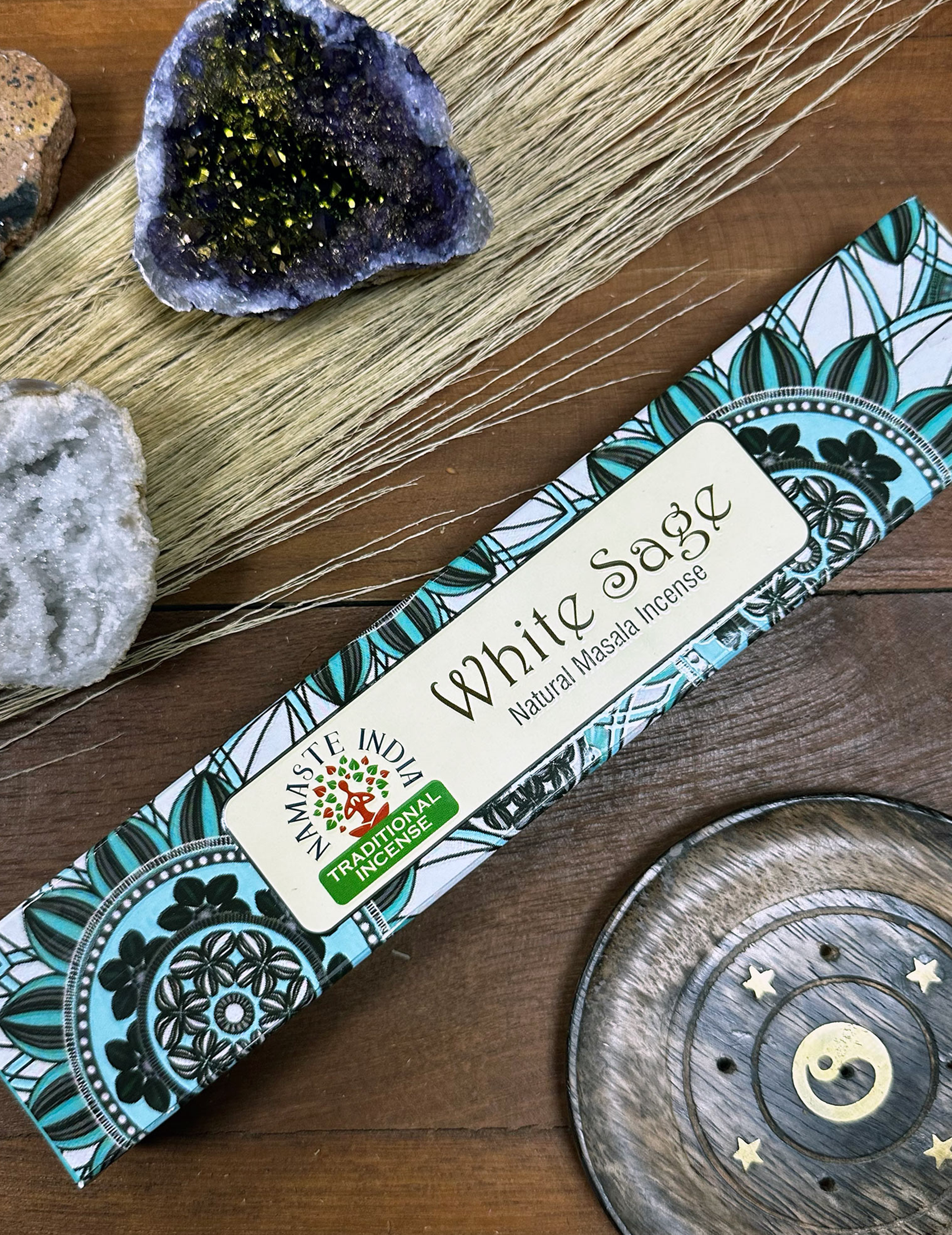 Namaste Mandala Masala rökelsepinnar – vit salvia