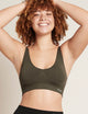 Vadderad Shaper Crop Bra – Dark Olive