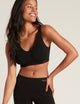 Vadderad Shaper Crop Bra – Svart