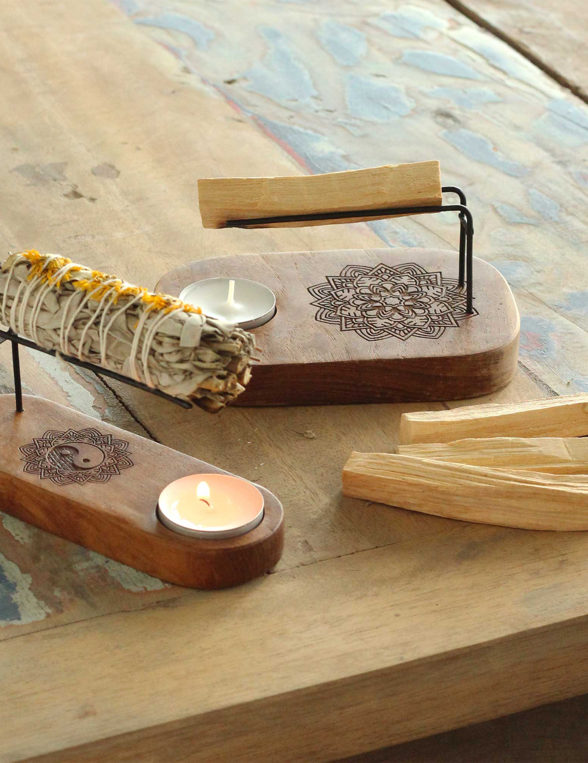 Palo Santo Hållare – Mandala