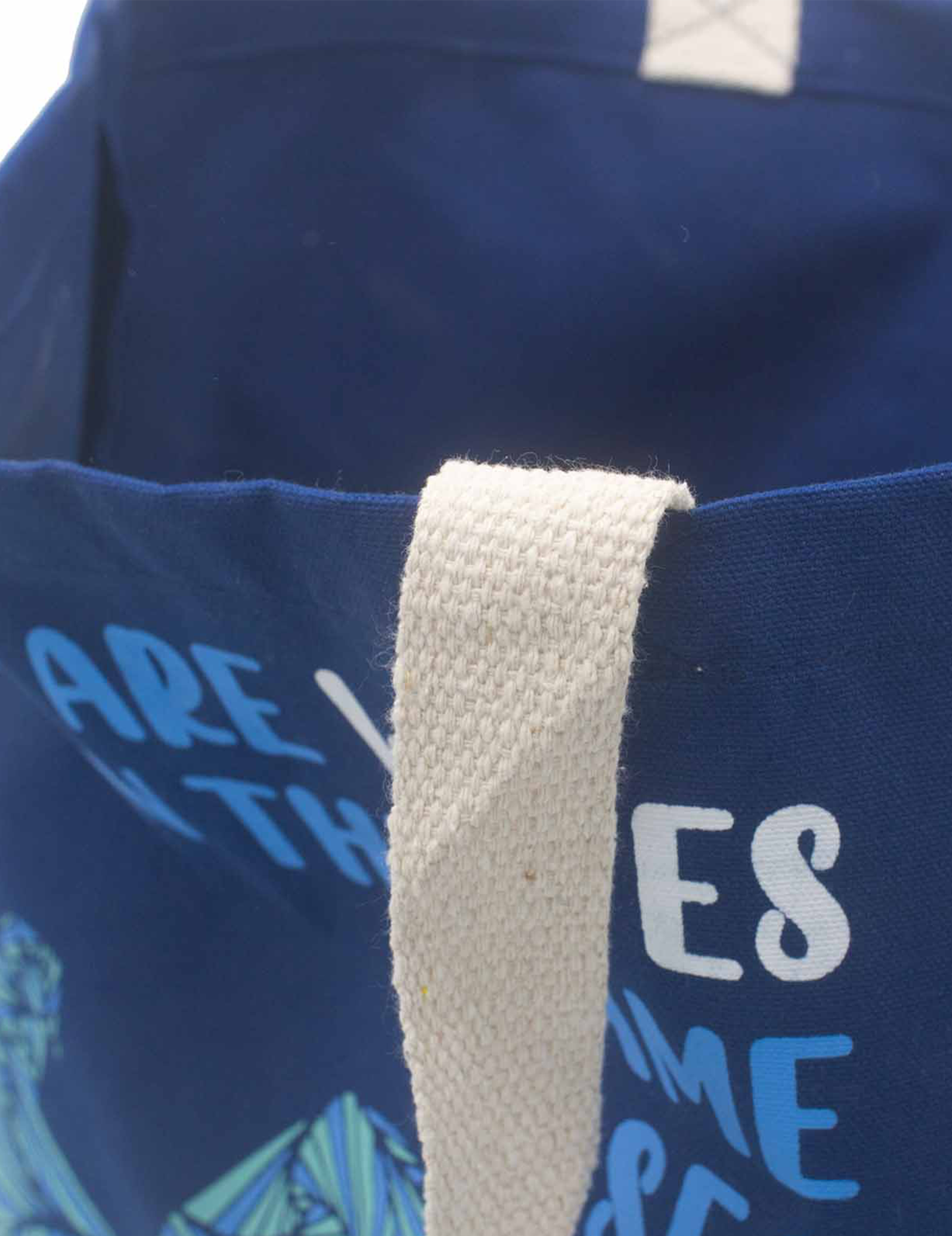 Tote Bag Tygkasse – We are Waves Blue