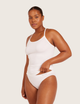 Basis Racerback Cami Top – Vit