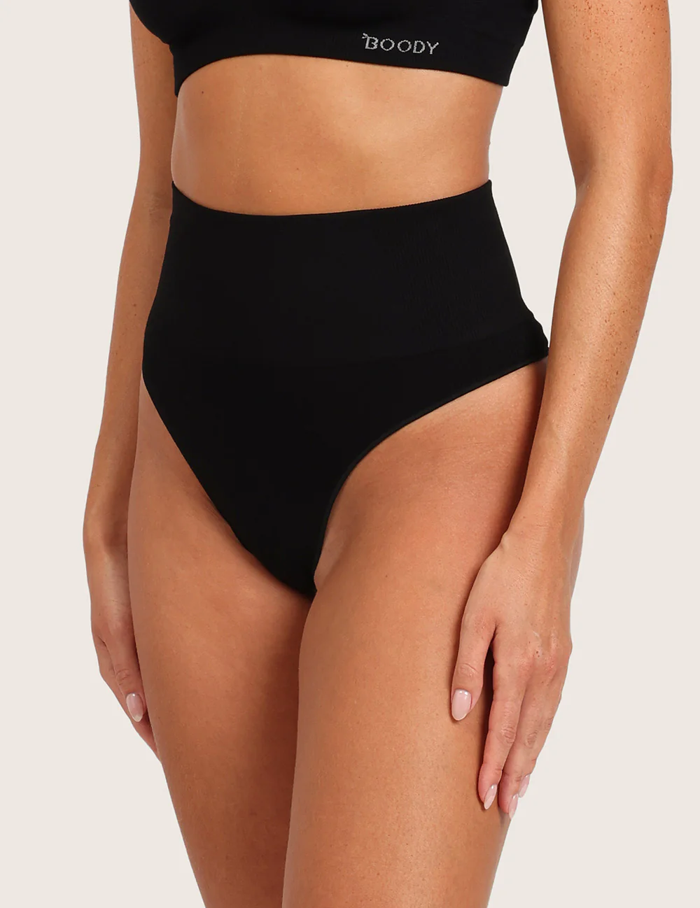 Shaper High Waist G-String – Svart
