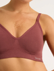 Trådlös T-shirt-BH för fyllig byst – Rosewood