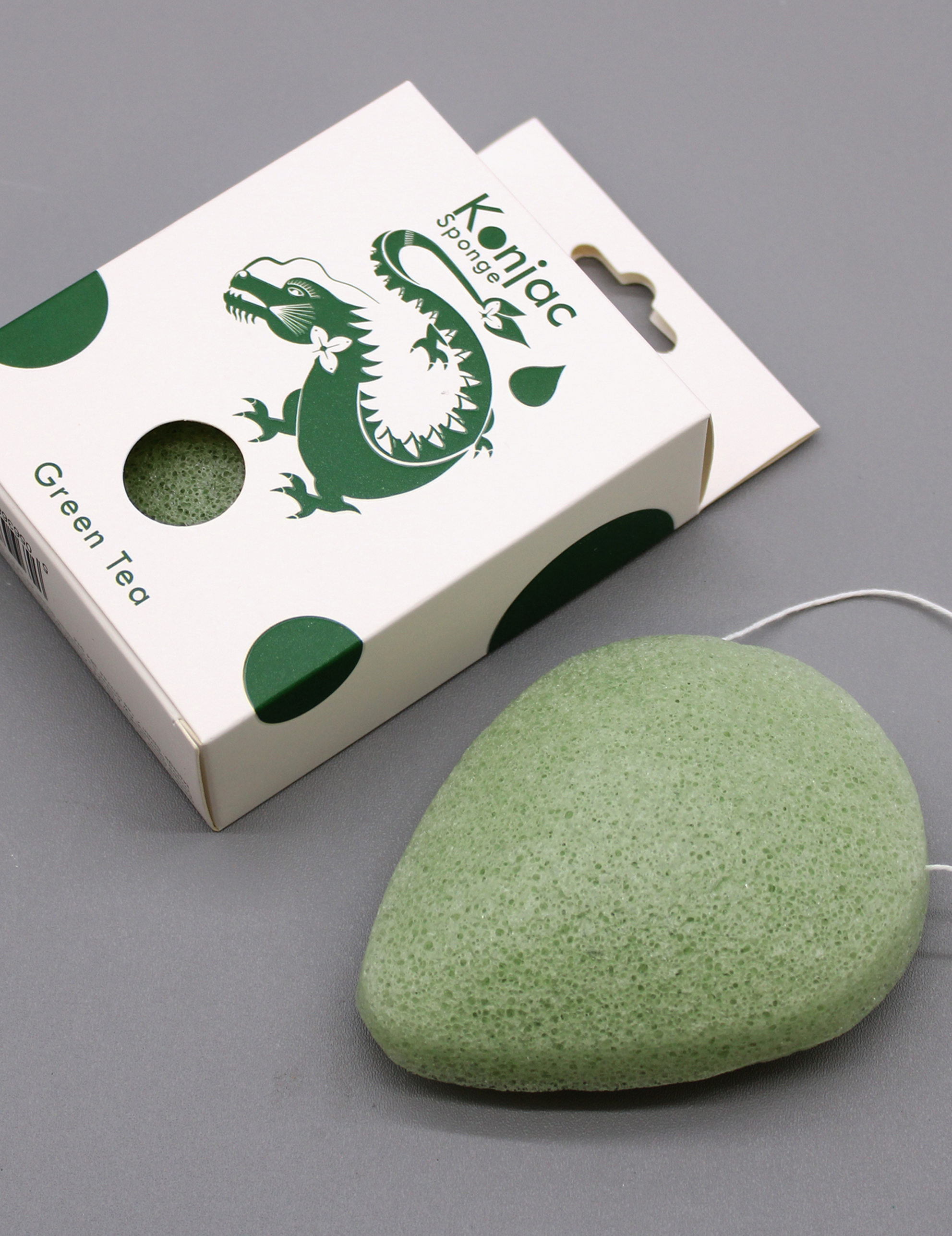 Teardrop Konjac Sponge – Grönt Te