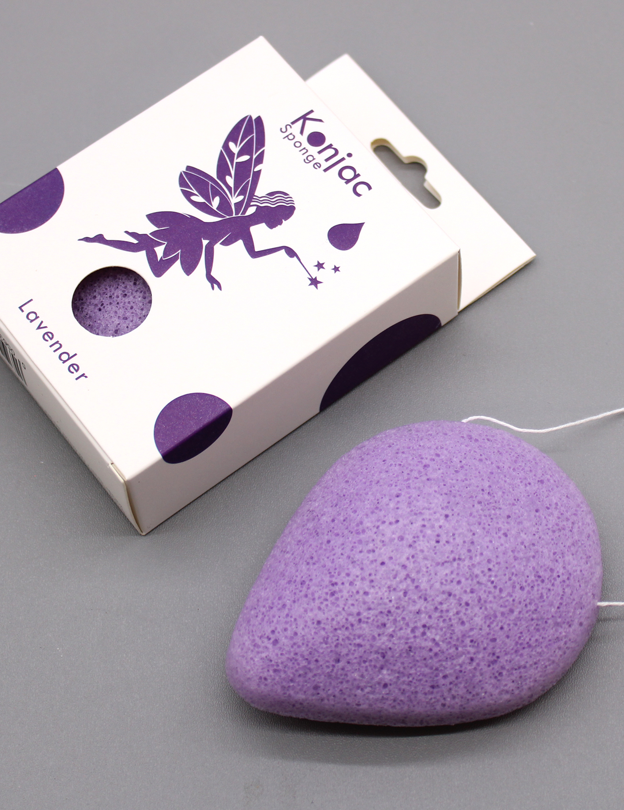 Teardrop Konjac Svamp – Lavendel
