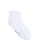 Vadderade Låga Bambustrumpor – White