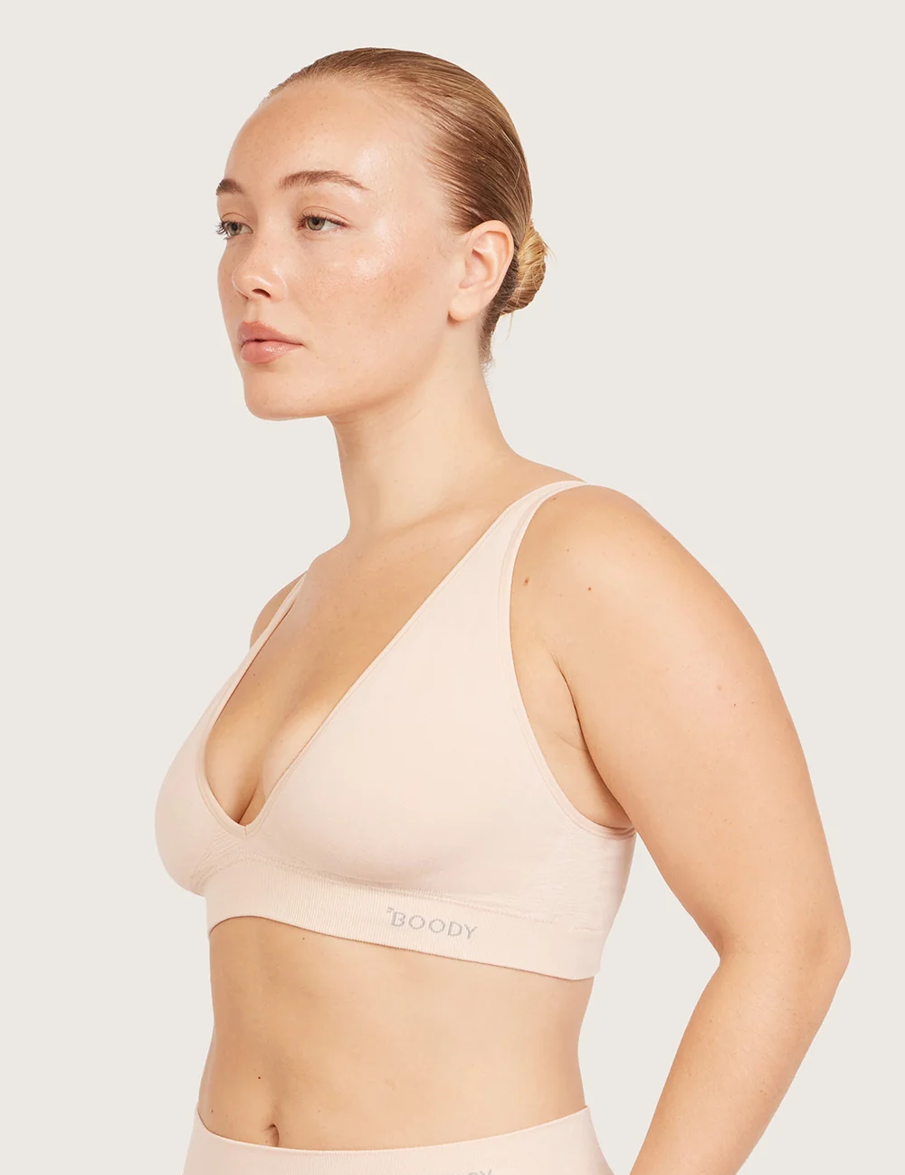 Plunge-bh i bambu utan bygel – Shell