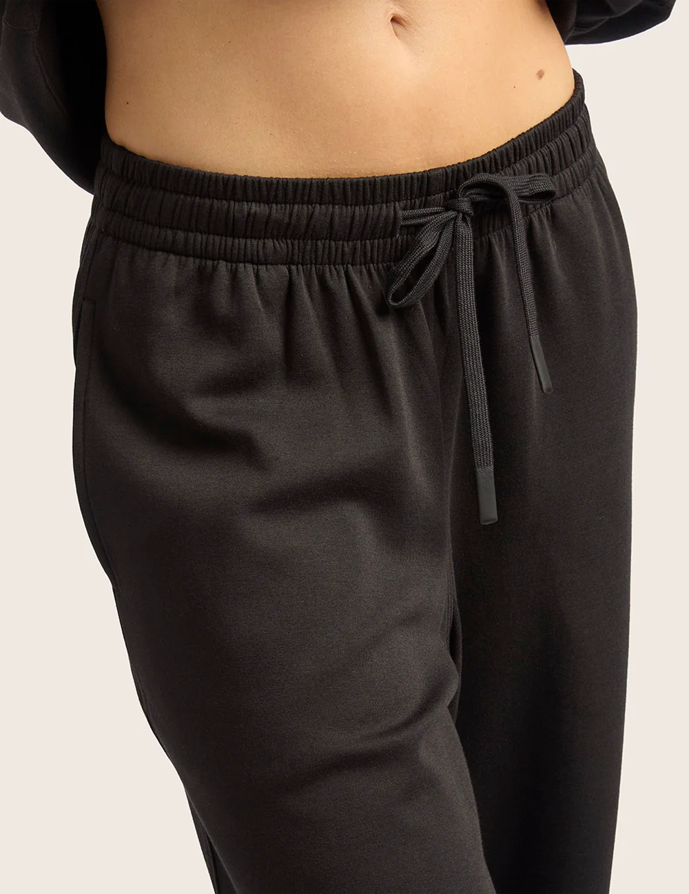 Sweatpants med raka ben – Svart