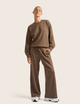 Sweatpants med raka ben – Oyster