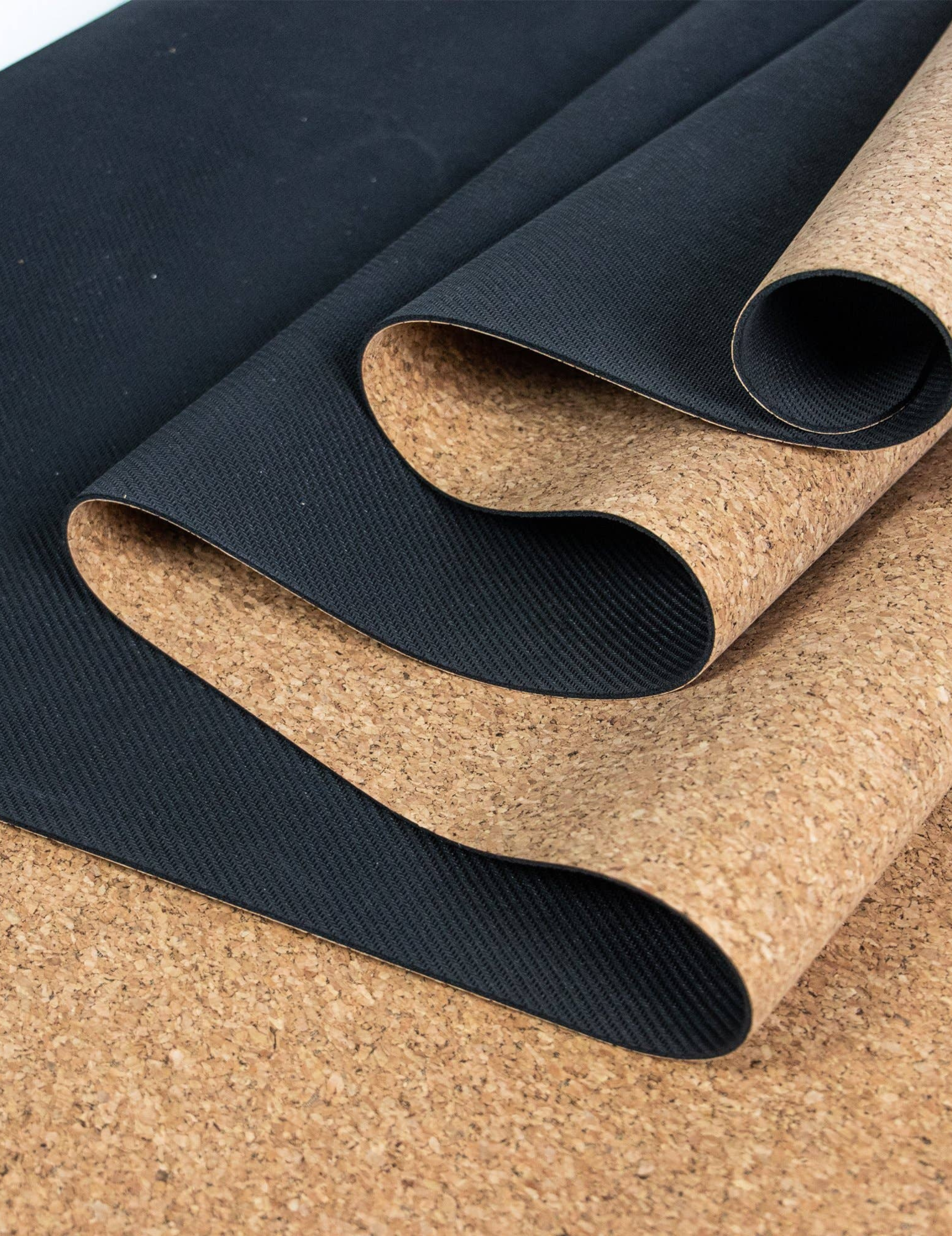 Resekork/gummi yogamatta