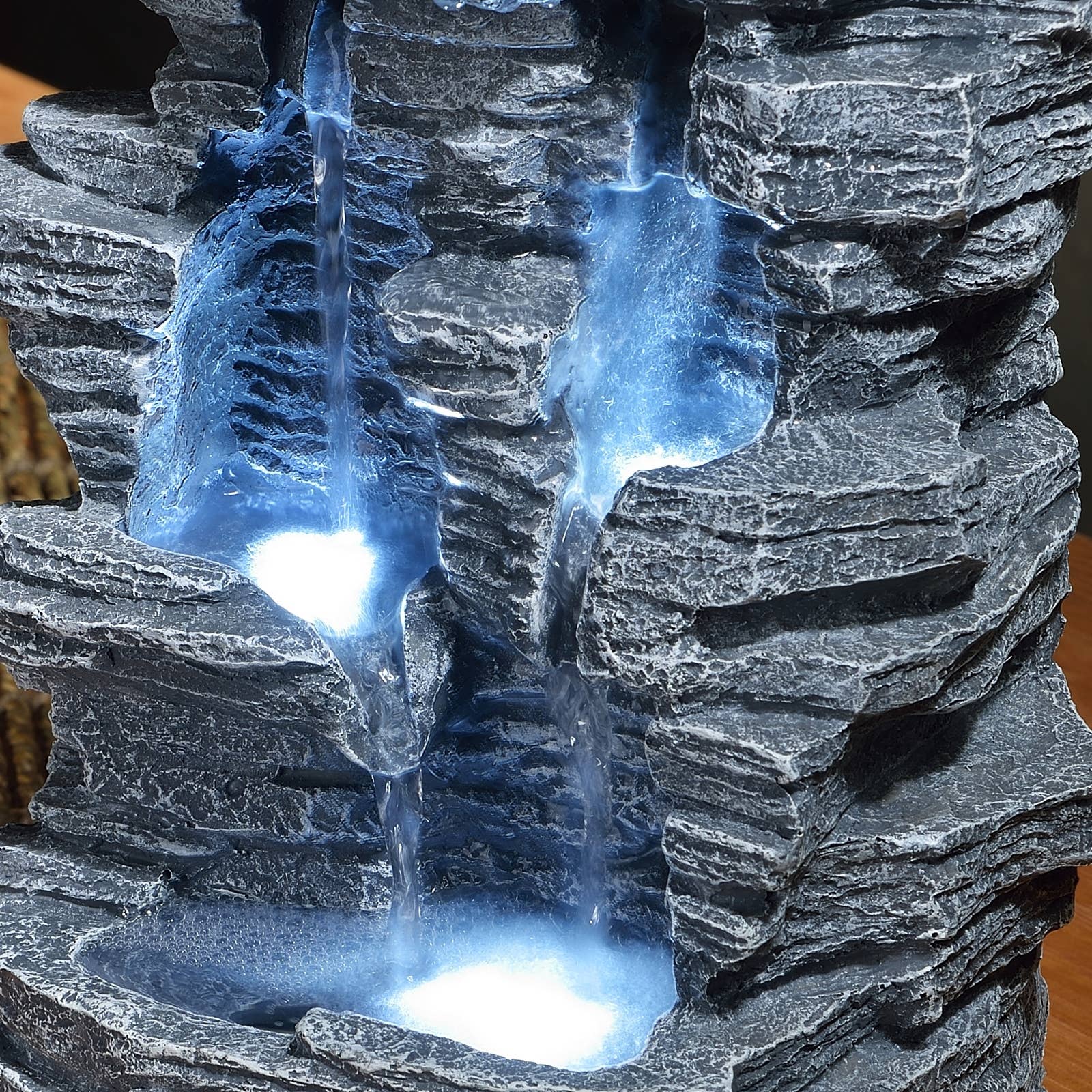 Grand Canyon inomhusfontän med LED-ljus – Zendekoration