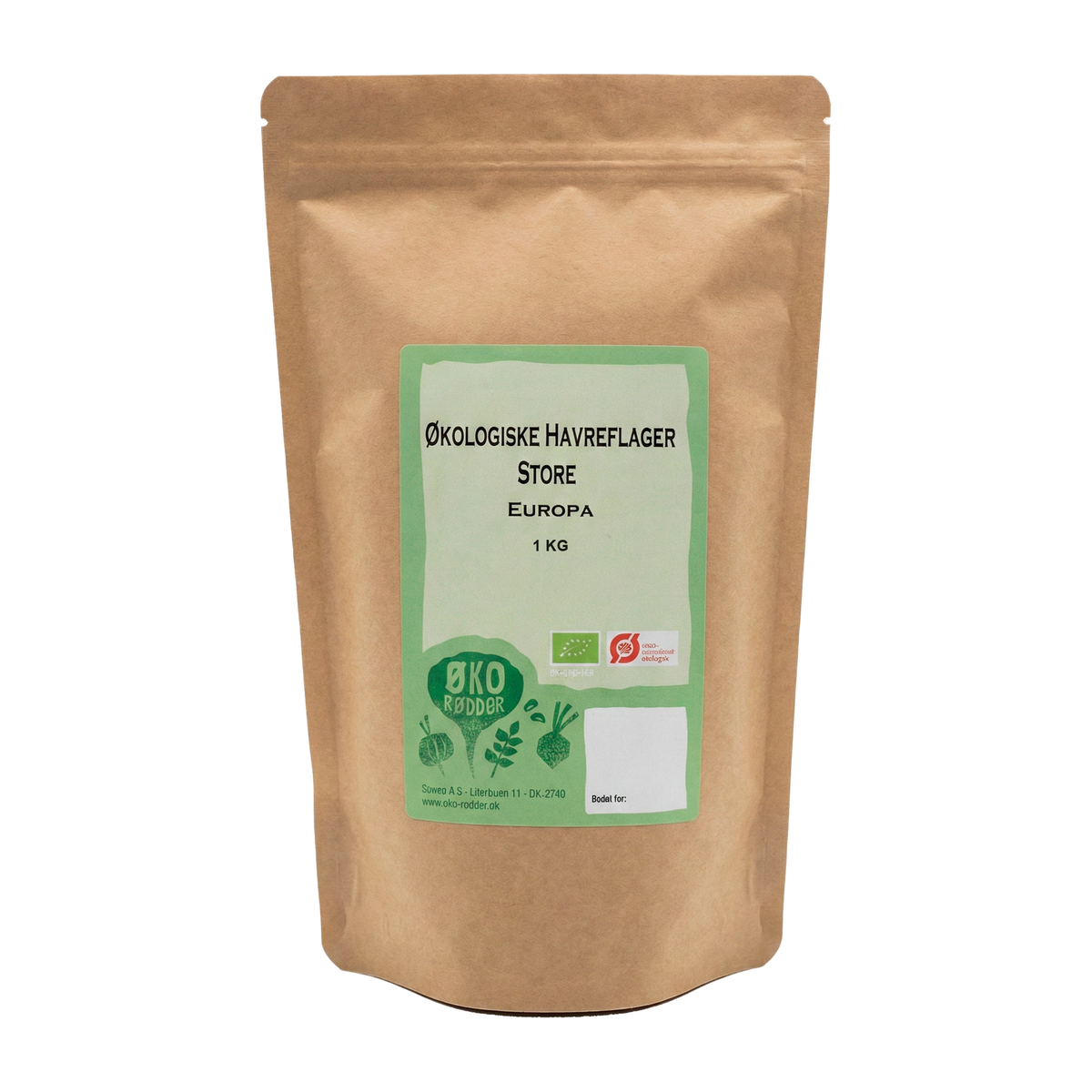 Øko Rødder – Store økologiske havreflager 1kg