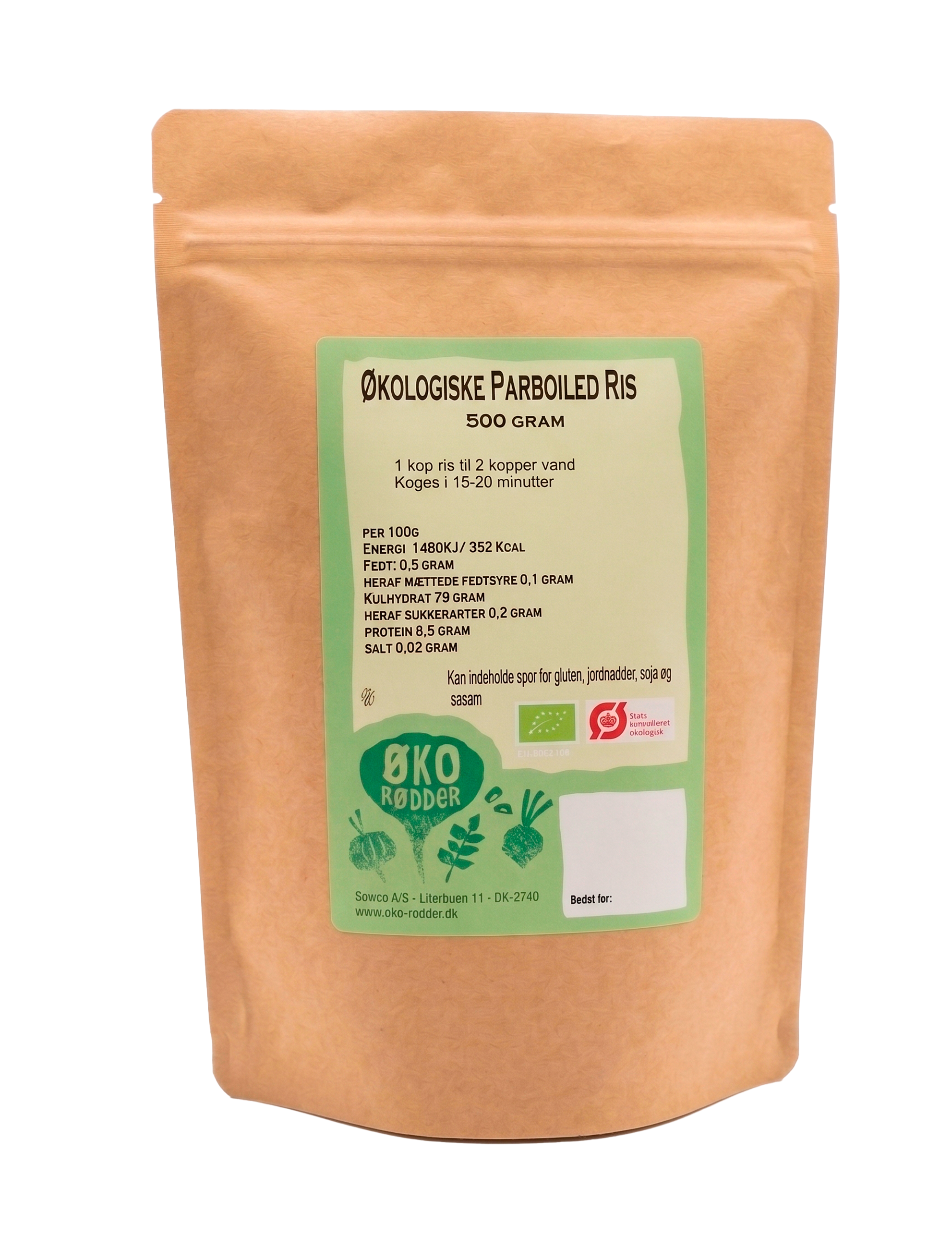 Ekologiskt Parboiled Ris (500 g)