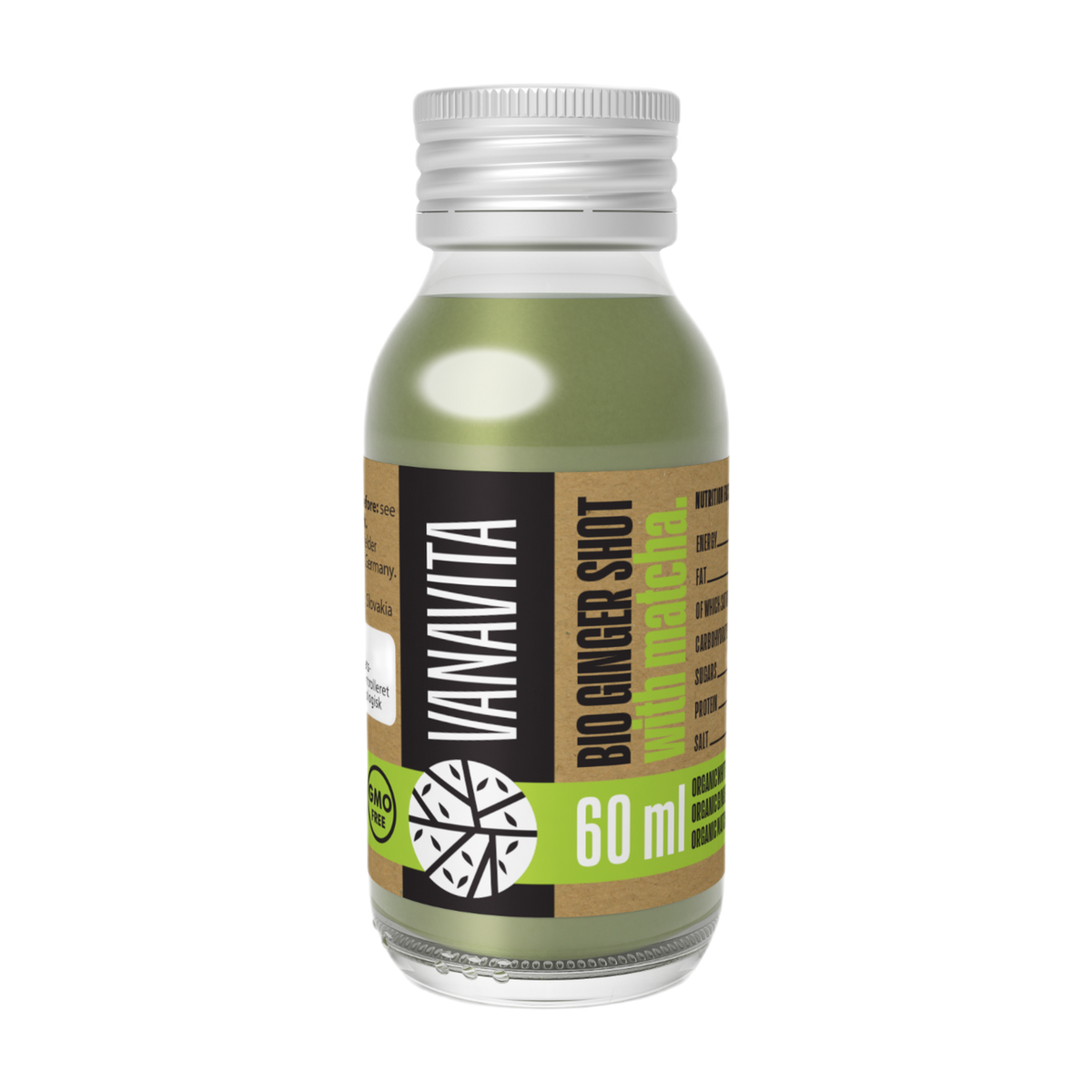 BIO Ginger Shot med matcha (60 ml)