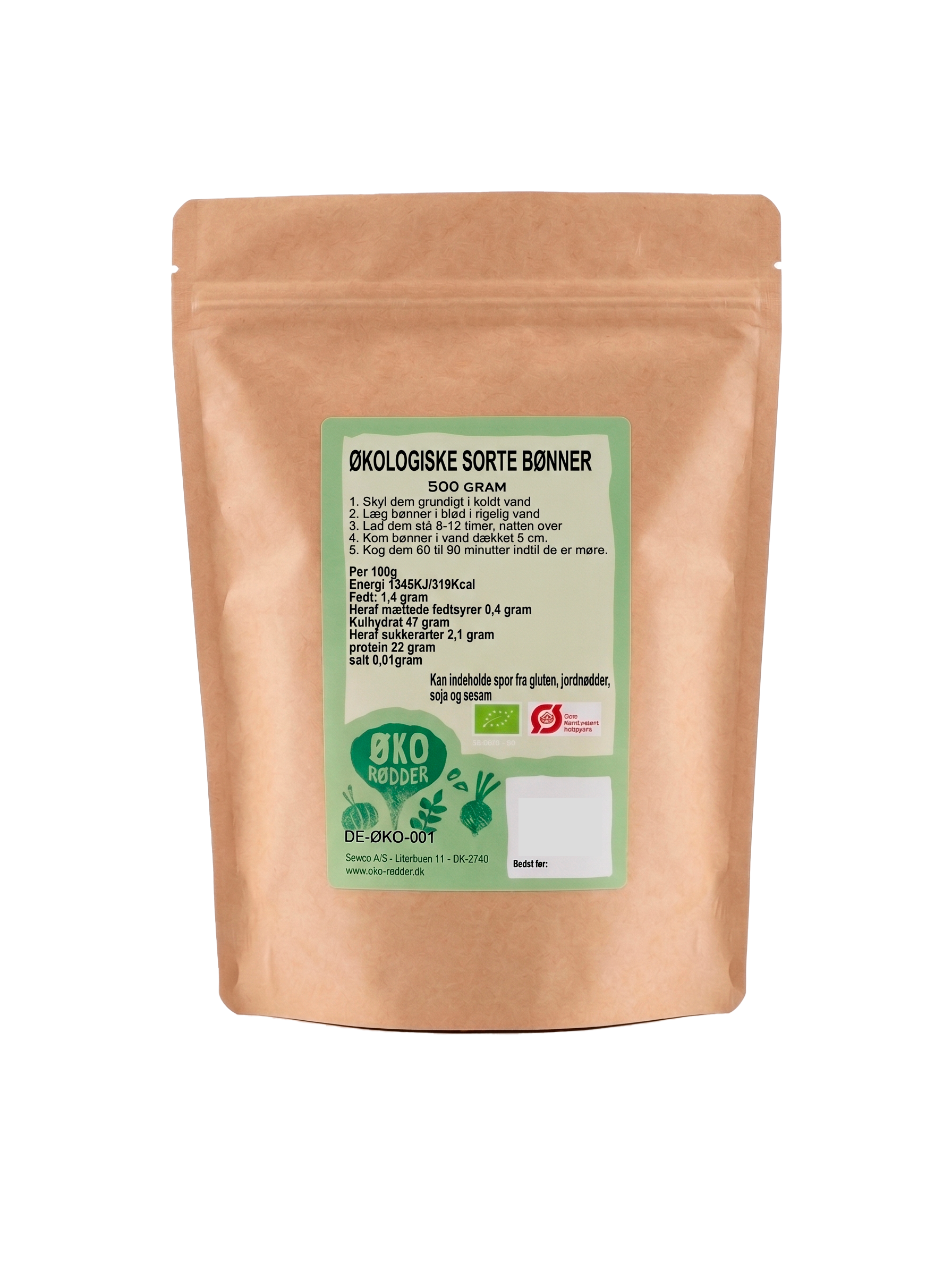 Ekologiska Svarta bönor (500 g)