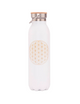 Isolerad vattenflaska "Flower of Life" (600 ml) – Matt vit