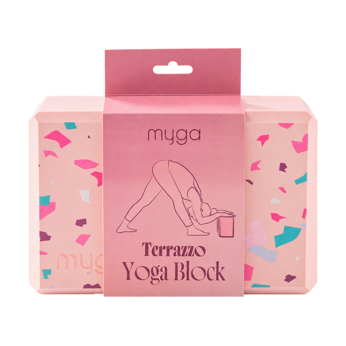 Myga Yogablokke med terrazzo og palme design
