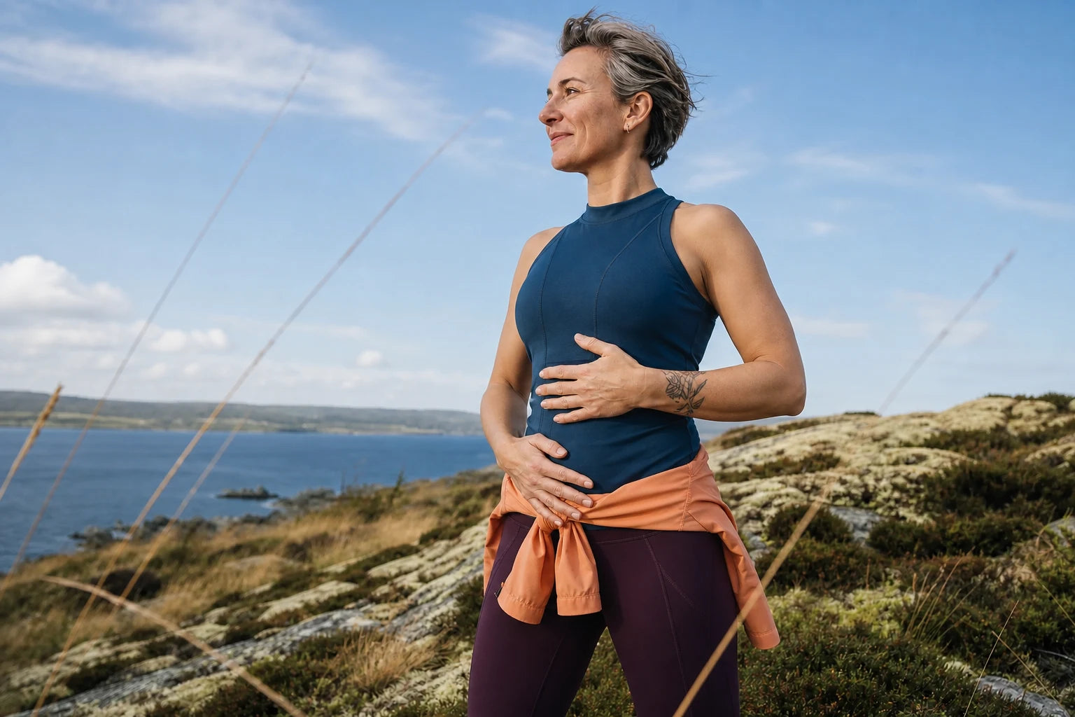 Lugn andning i nordisk natur